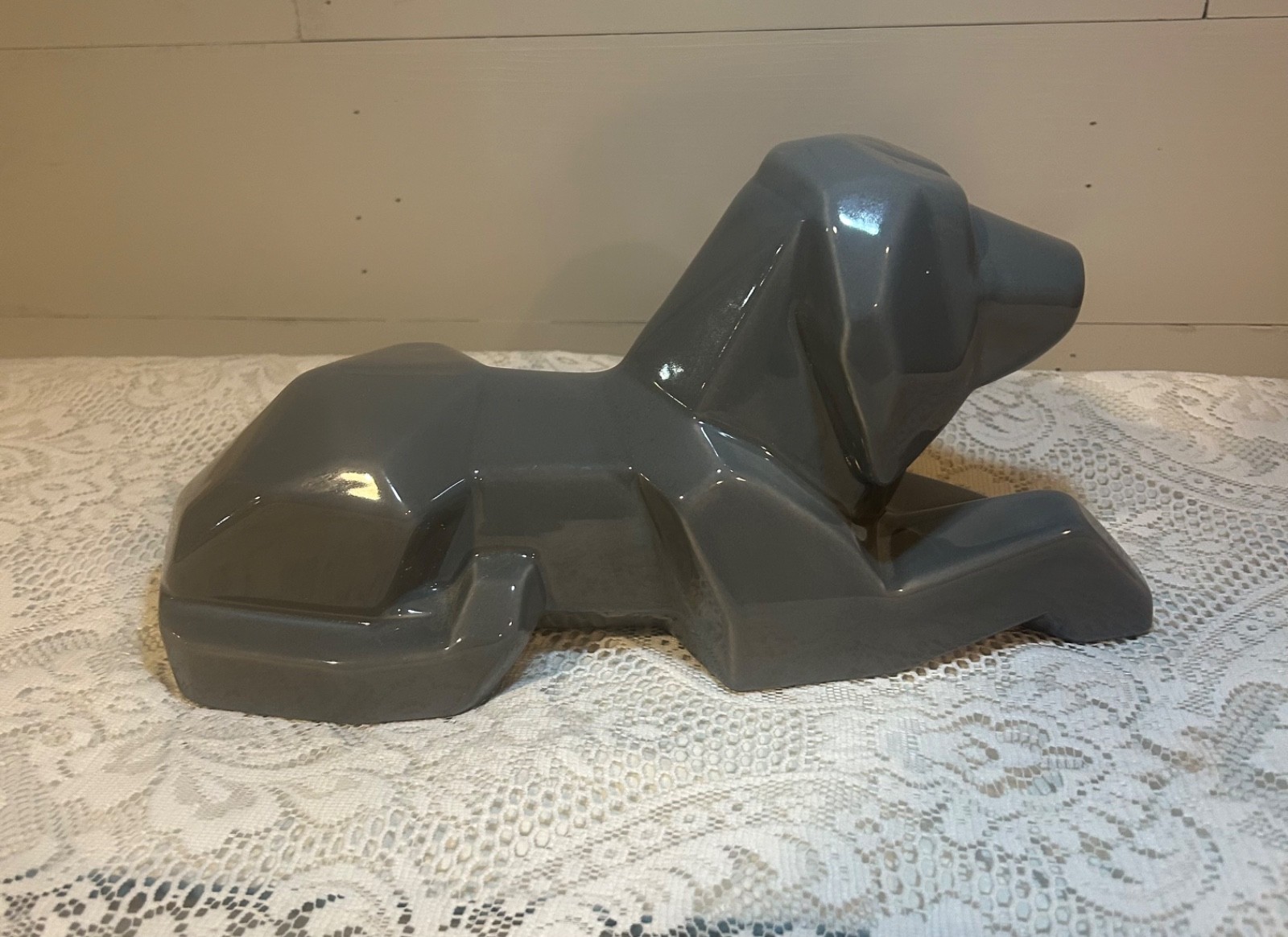 Vintage JARU Modernist Ceramic Dog Sculpture