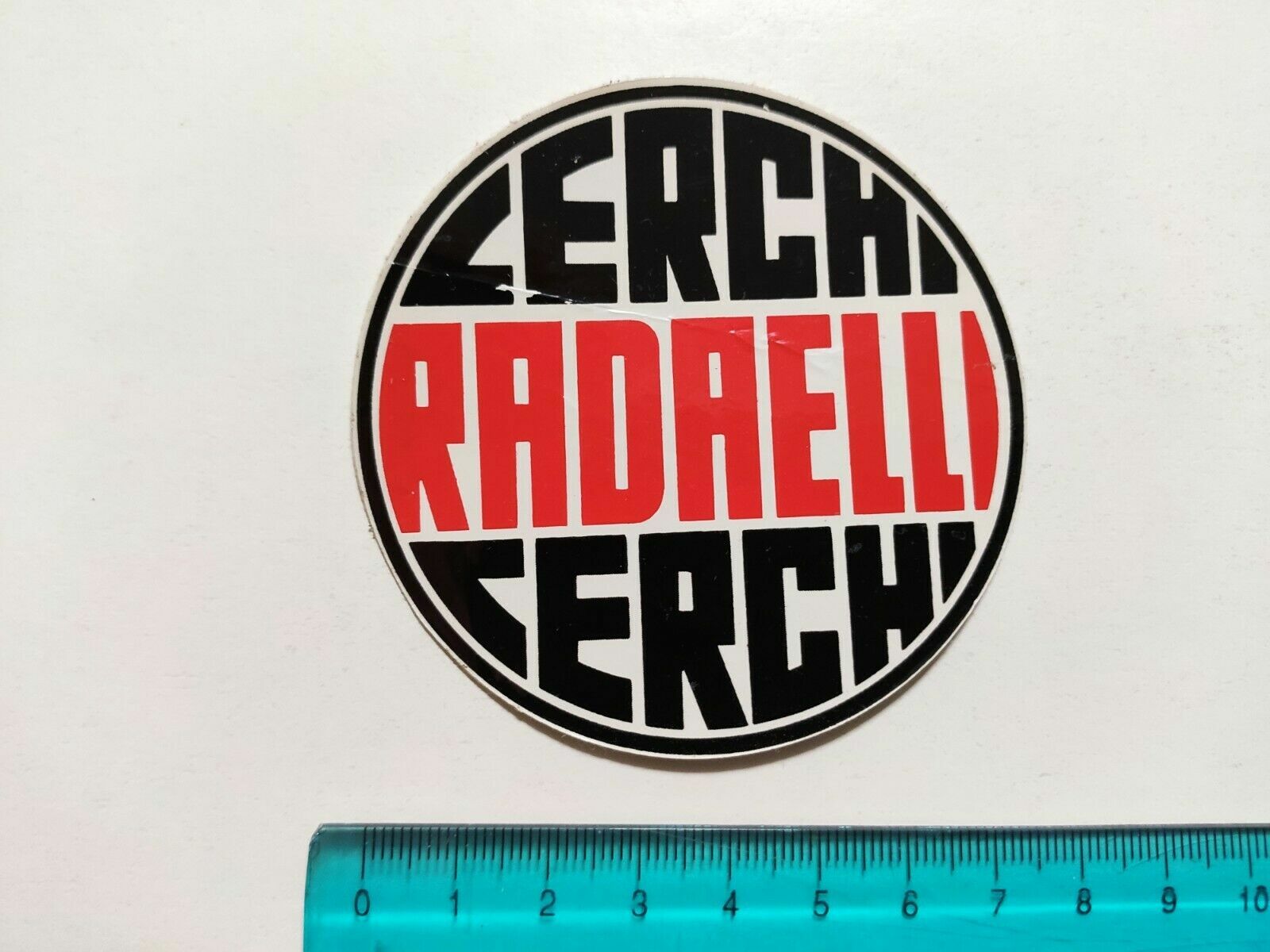 RADELLI MOTORCYCLE WHEEL STICKER STICKER VINTAGE 80s ORIGINAL