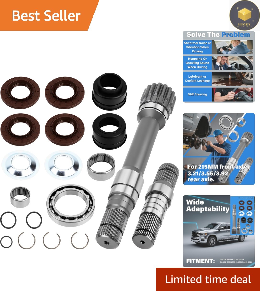Front Right Intermediate Shaft Kit for Ram 1500 2012-2021 | OE Replacement