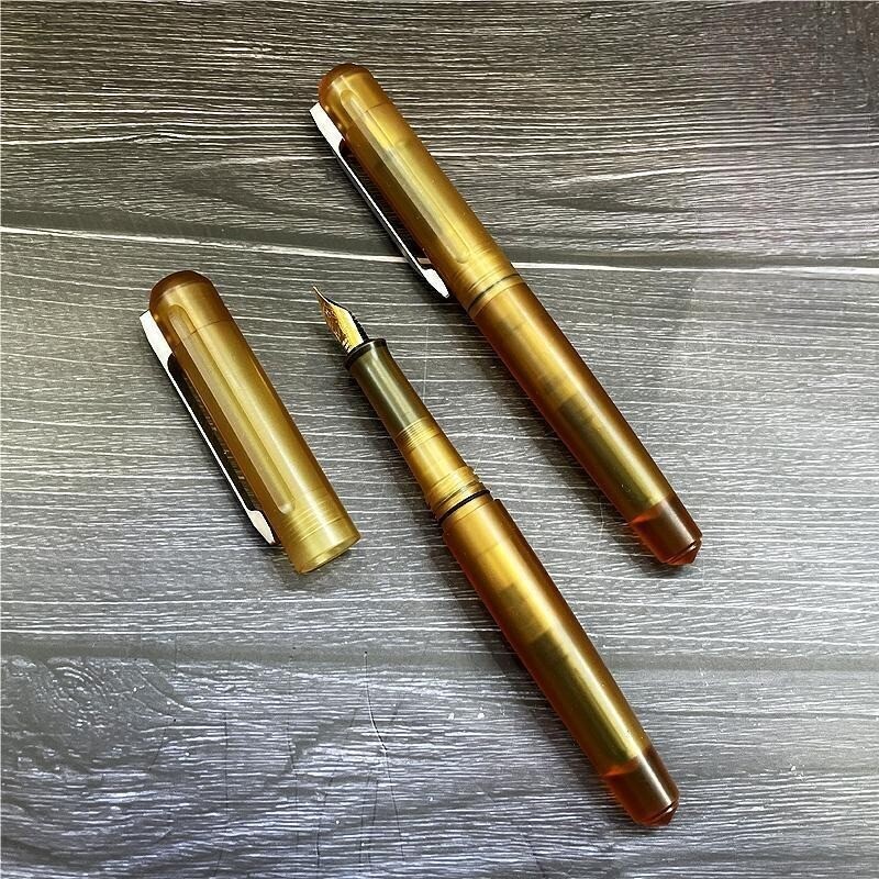 Ultem PEI Titanium Alloy Fountain Pen 0.5mm Schmidt Nib Pocket Signature Pen EDC