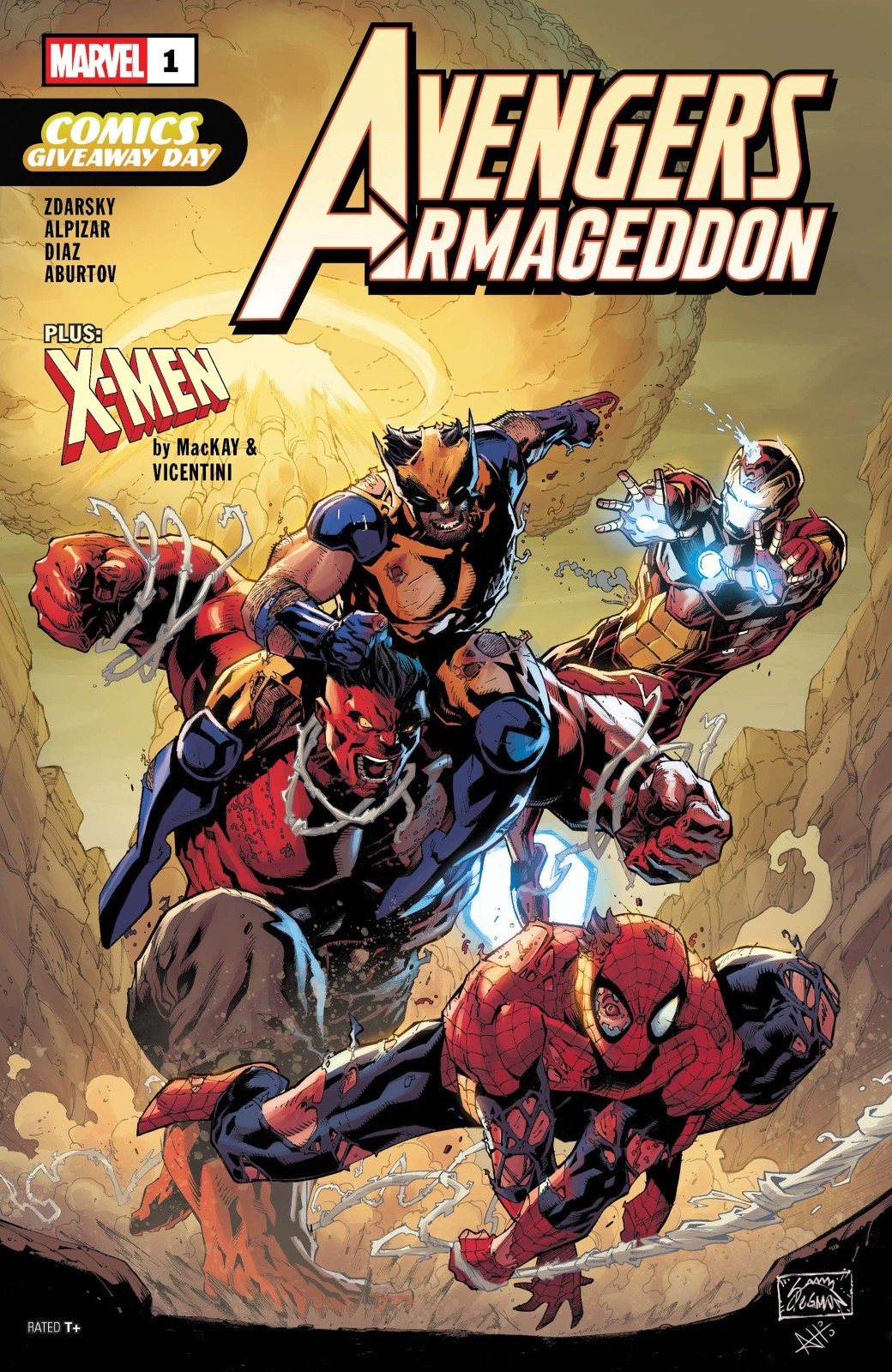 Armageddon / X-Men 1 Free Comic Book Day 2026 FCBD Zdarsky Doom Unstamped New