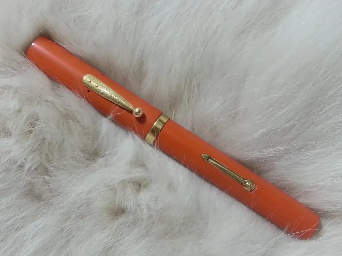 Vintage 1920s Waterman 58 Cardinal Red Hard Rubber Fountain Pen #8 Nib Mint