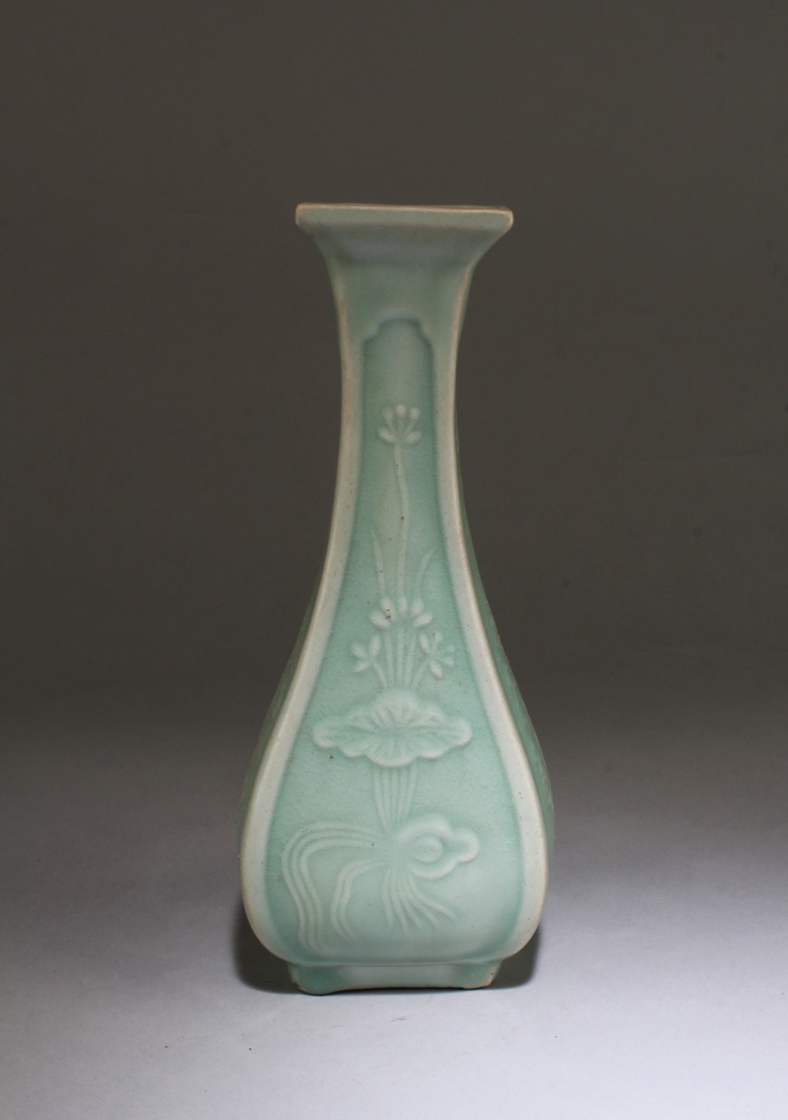 A Square Shaped Porcelain Vase A Square Shaped Porcelain Vase