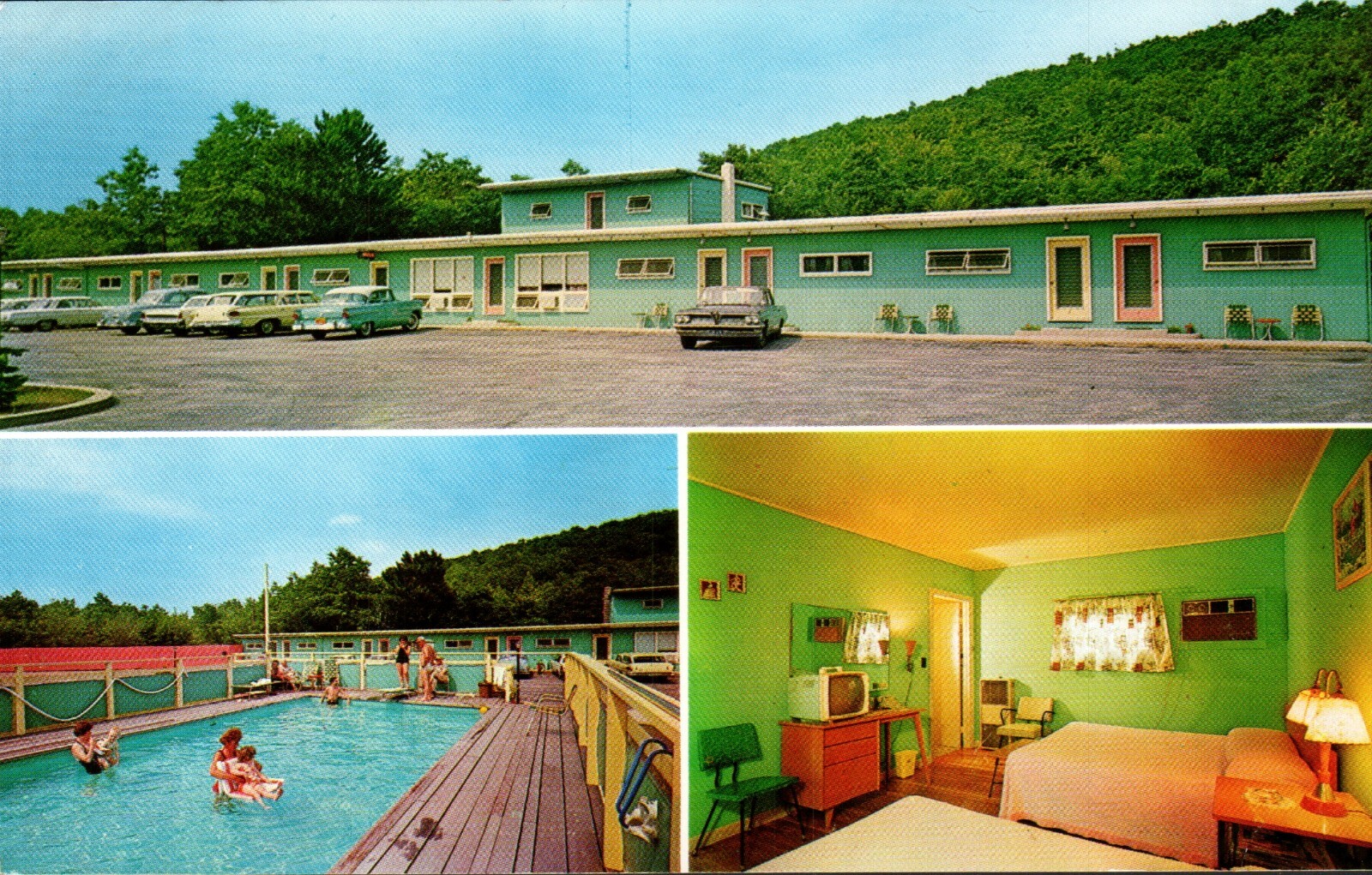 Oakdale Motel on State 85 between Turnpike n New London Waterford Conn. Postcard Oakdale Motel on State 85 between Turnpike n New London Waterford Conn. Postcard