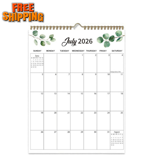 Wall Calendar 2026-2027, Jul 2026-Dec 2027, Monthly planner,13