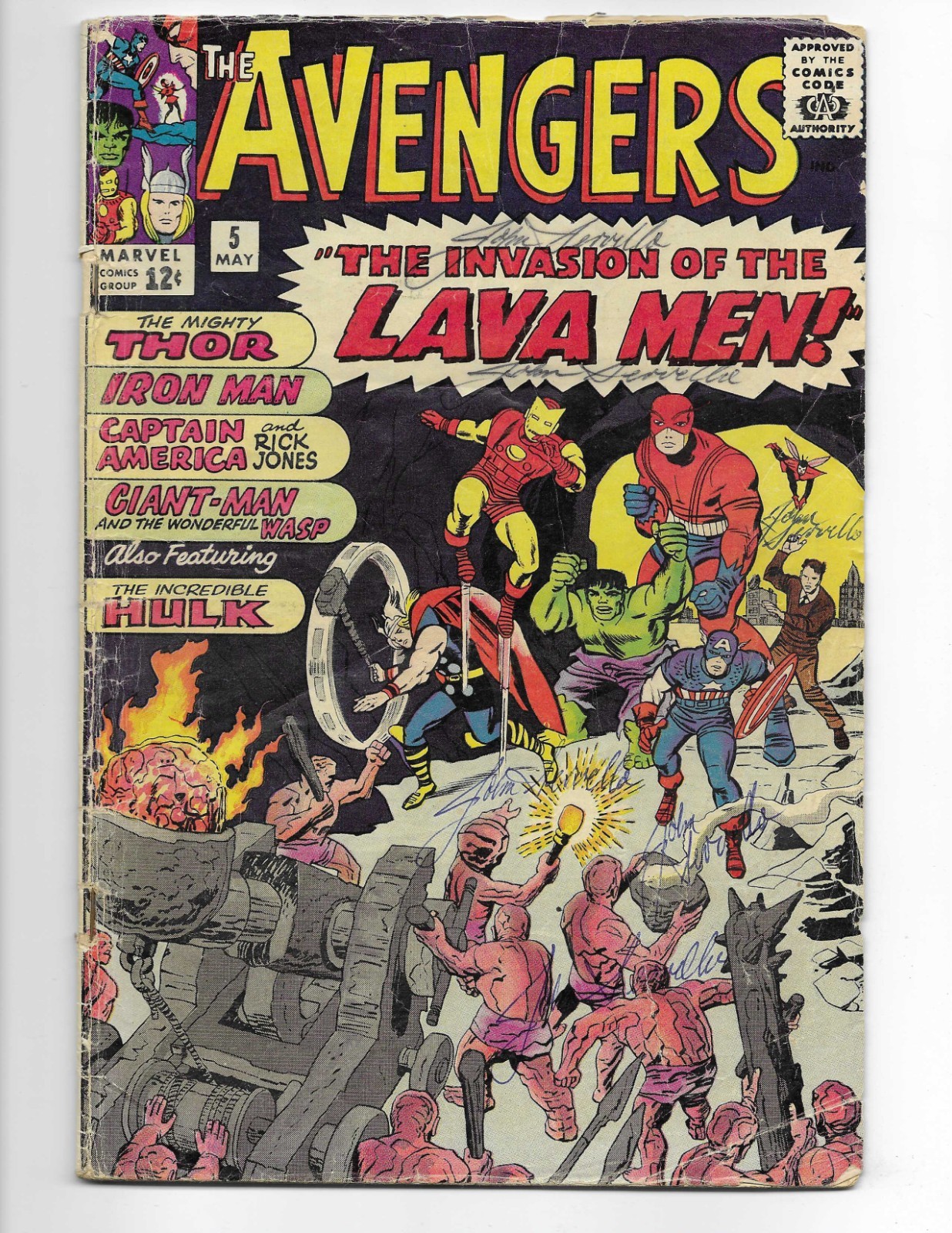 Avengers 5 1964 Marvel Comics G/VG 3.0 2nd Captain America Giant-Man Hulk Wasp