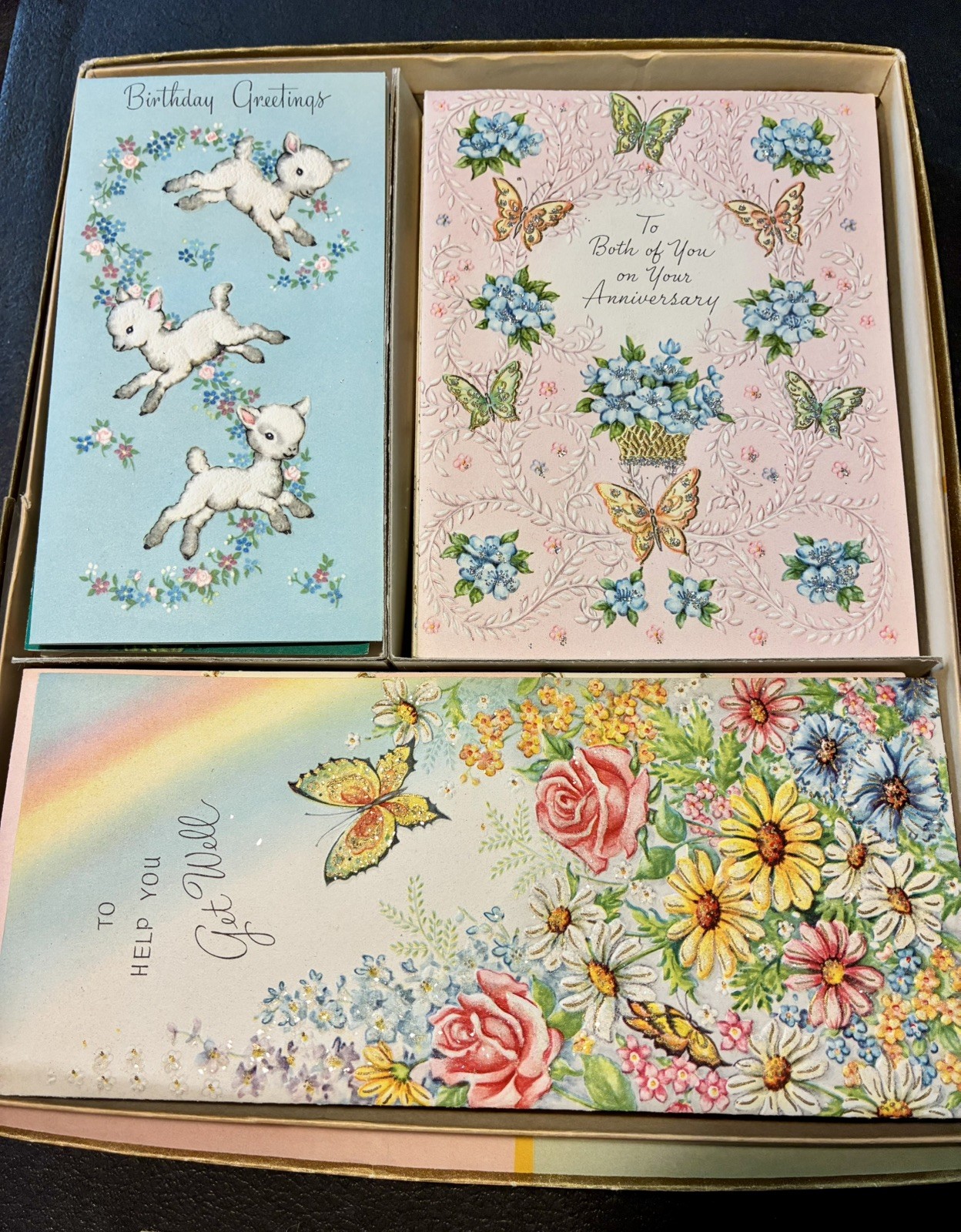 1950’s All Occasion Assortment Cards Royal de Luxe Lot of 21