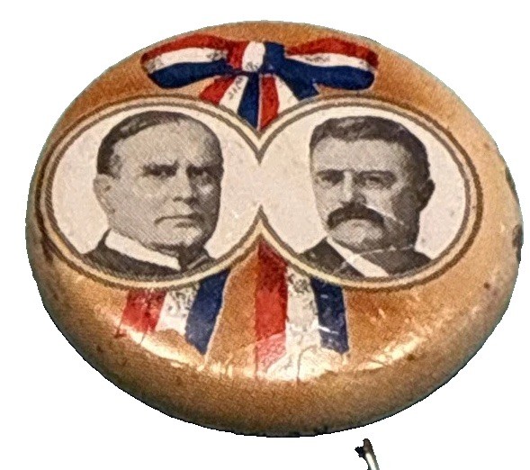 1900 WILLIAM McKINLEY / TEDDY ROOSEVELT 1 1/8\