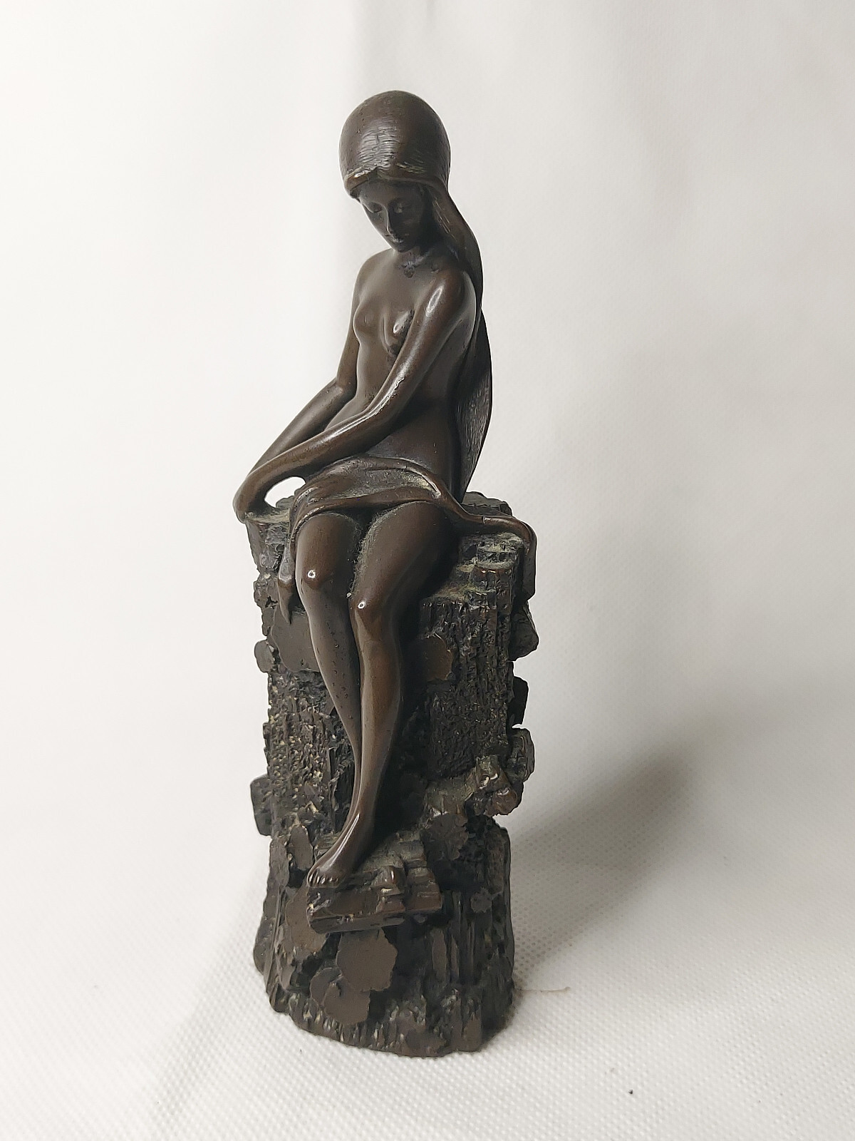 Vintage, Giovanni Schoeman, \'Wood Nymph\' Cold Cast Bronze Sculpture B