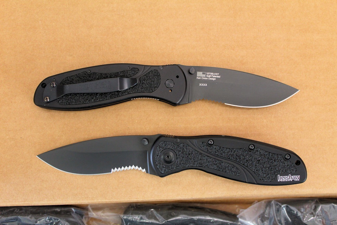 Kershaw 1670BLKST Combo Edge Blur, Assisted Opening, Brand New Blem, Factory 2nd