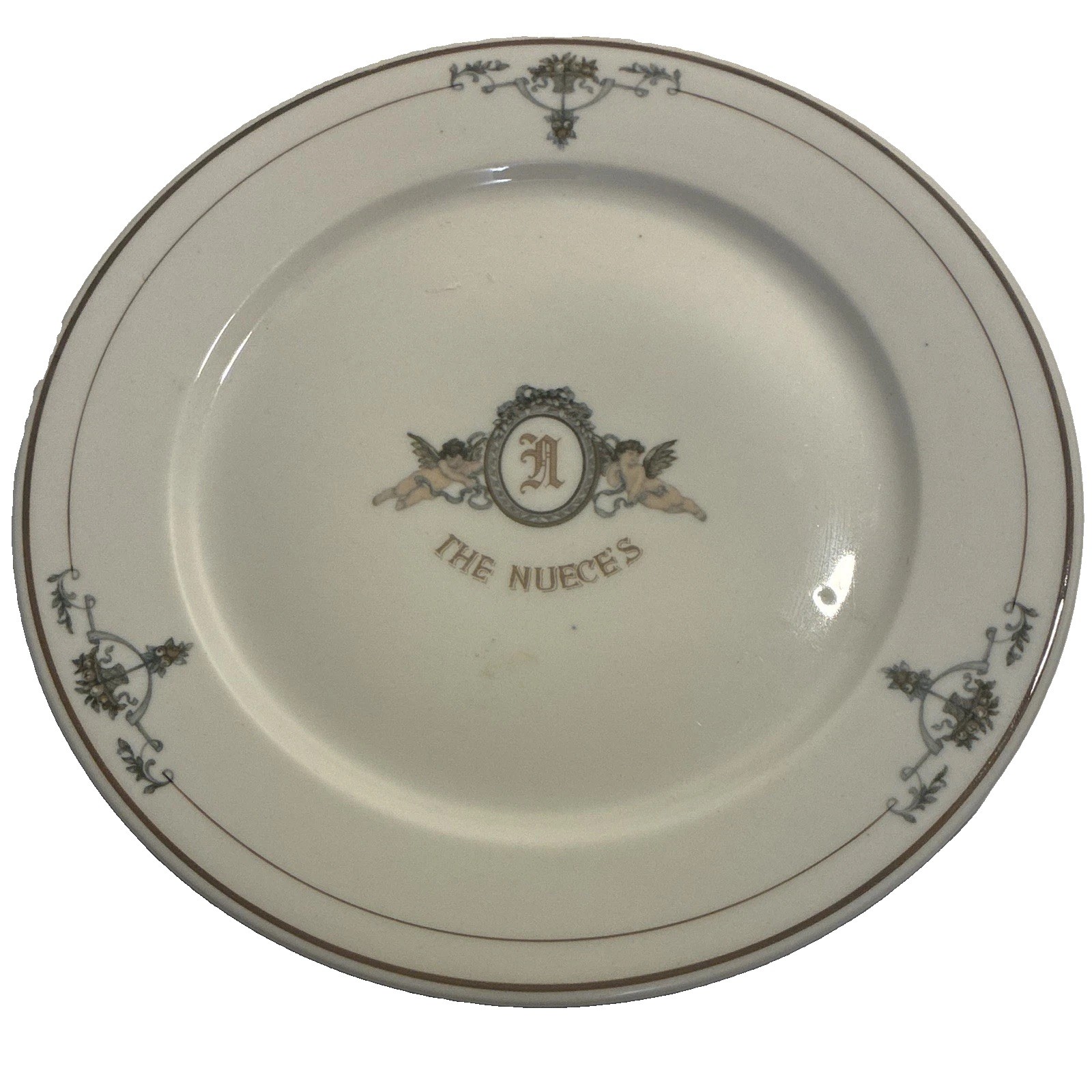 Rare Albert Pick & Company Shenango China, Nueces Luxury Hotel Dinnerware Plate