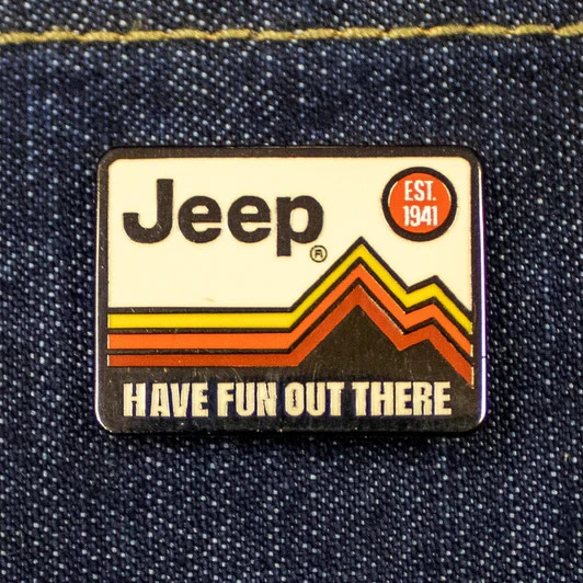 Jeep® Have Fun Out There 1-inch Enamel Lapel Pin (Officially Licensed Product)
