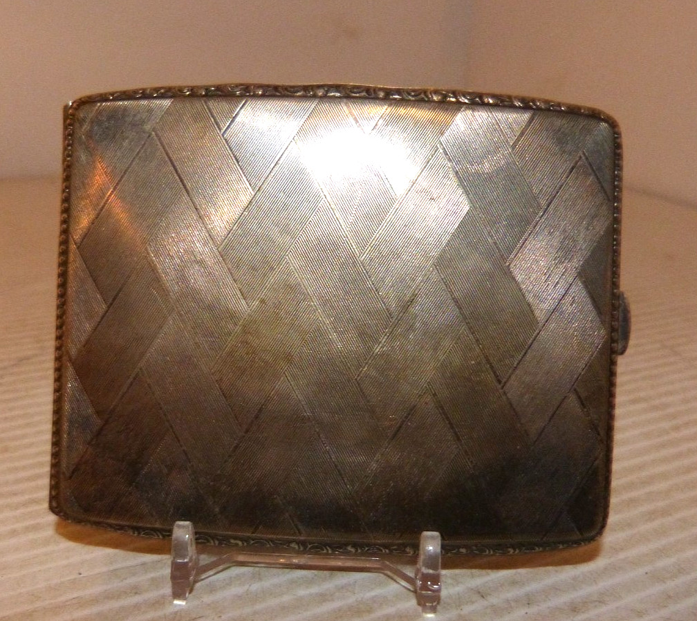 Antique German Cigarette Case Engraved M G V Concordia Hennef Singing Club Choir