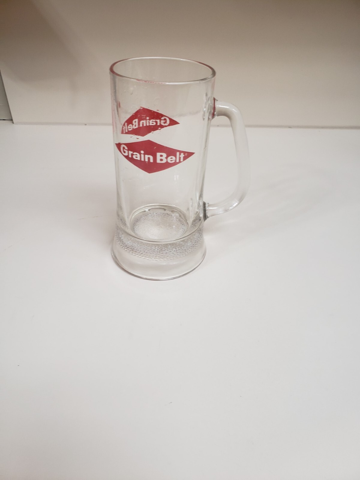 Grain Belt Vintage Heavy Glass 14oz Beer Mug 