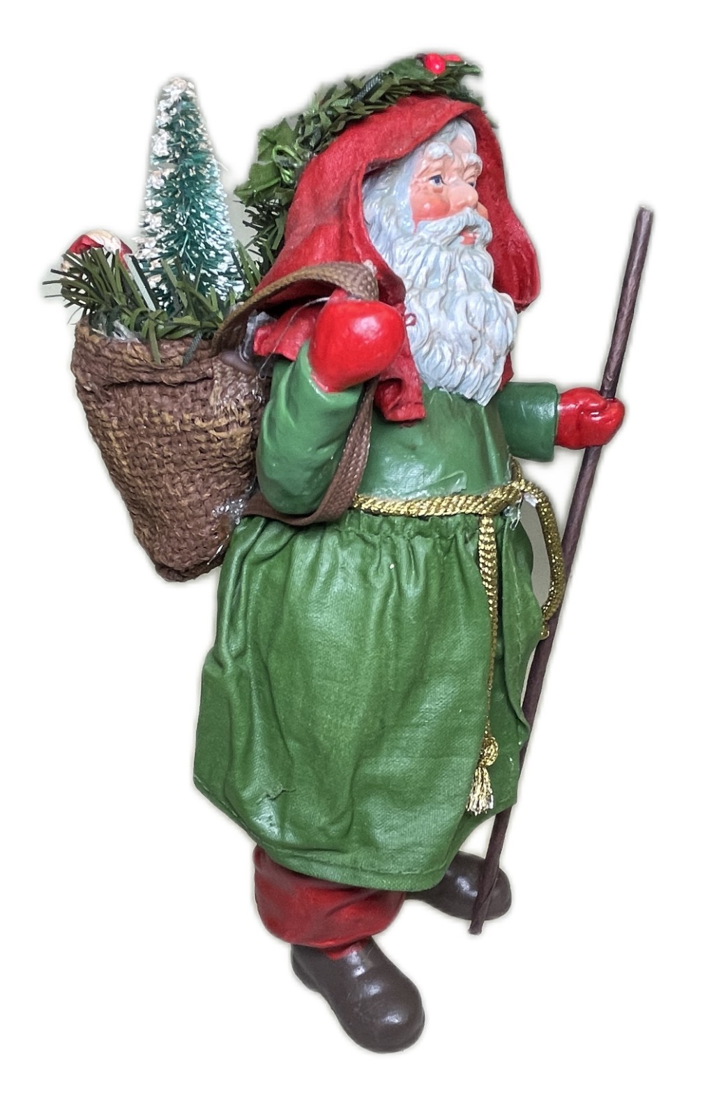 7” Santa Ornament Clothique Possible Dreams Red Coat St Nick