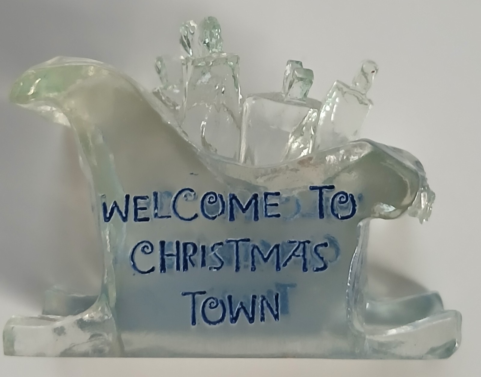 Hawthorne Village Rudolph\'s Christmas Town Welcome to Christmas Town Sign 2003