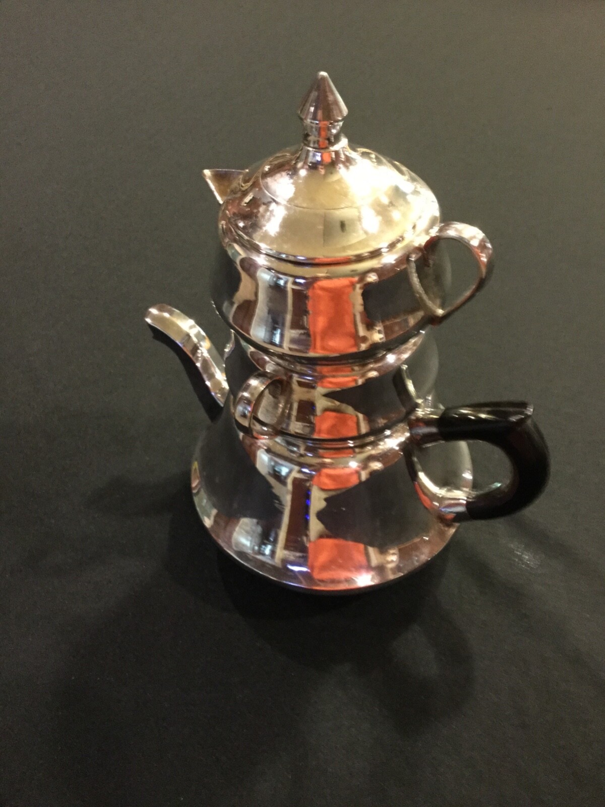 Vintage stackable teapot/sugar/creamer made in India