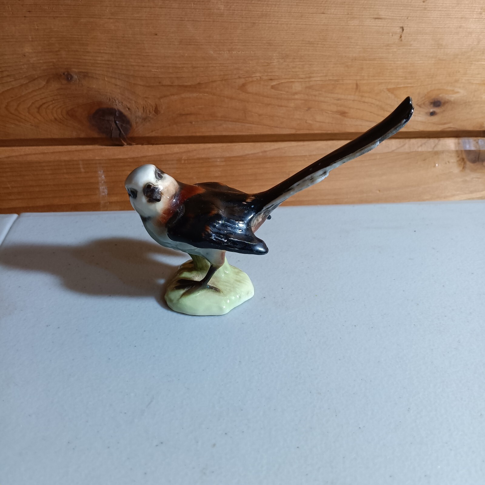 Goebel Long-Tailed Titmouse Bird Figurine Porcelain Vintage TMK-4 (P5)