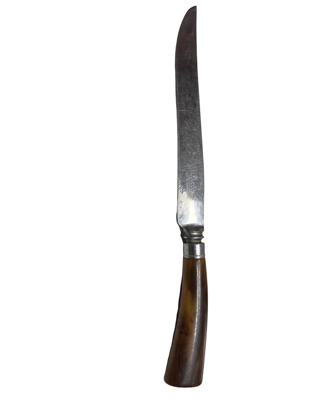 Vintage Sheffield Westall & Richardson  Stainless Steel & Marbled Bakelite