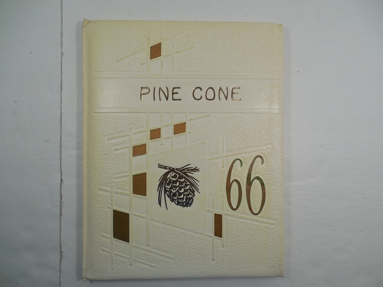 Yearbook, Jefferson Academy, Jefferson Texas, 1966, Pine Cone, Hardcover