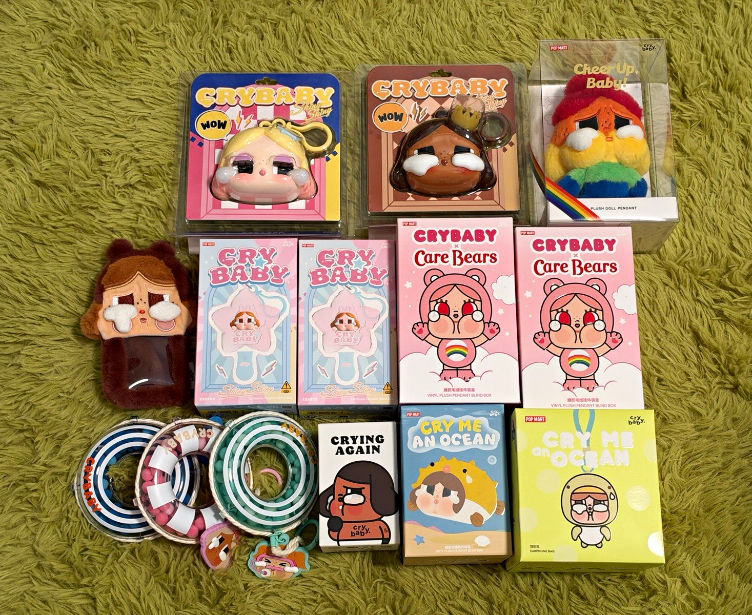 POP MART Crybaby Cry Me An Ocean Care Bears +More Plush Collectible (Good Price)