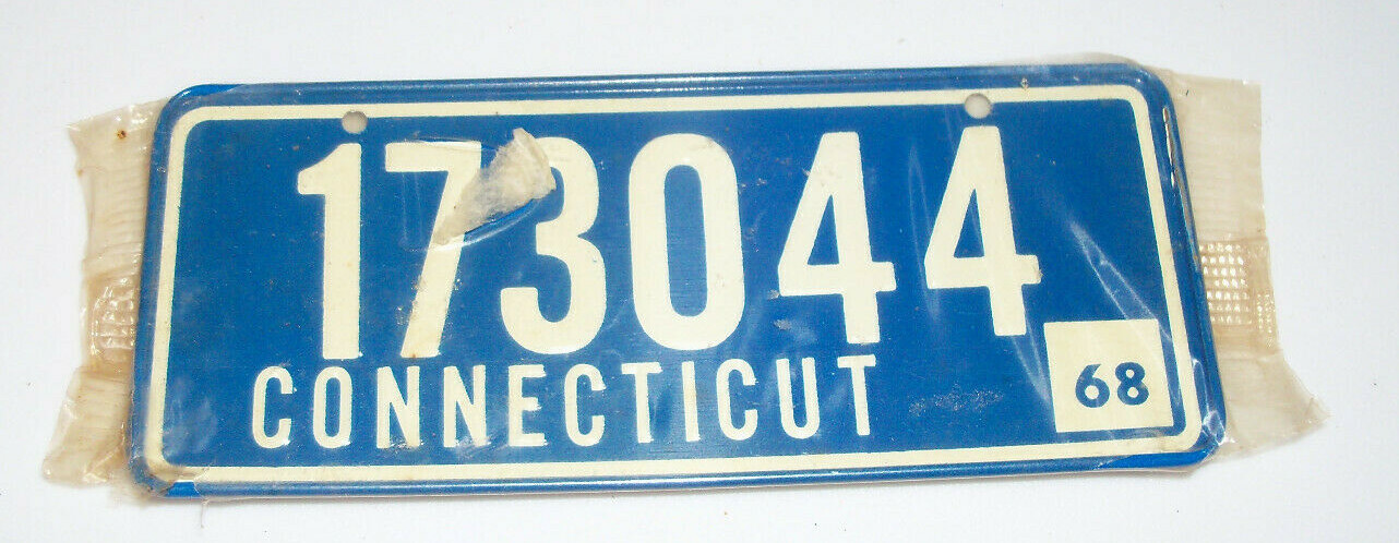 NIP RARE POST CEREAL 1968 LICENSE PLATE \ NIP RARE POST CEREAL 1968 LICENSE PLATE \