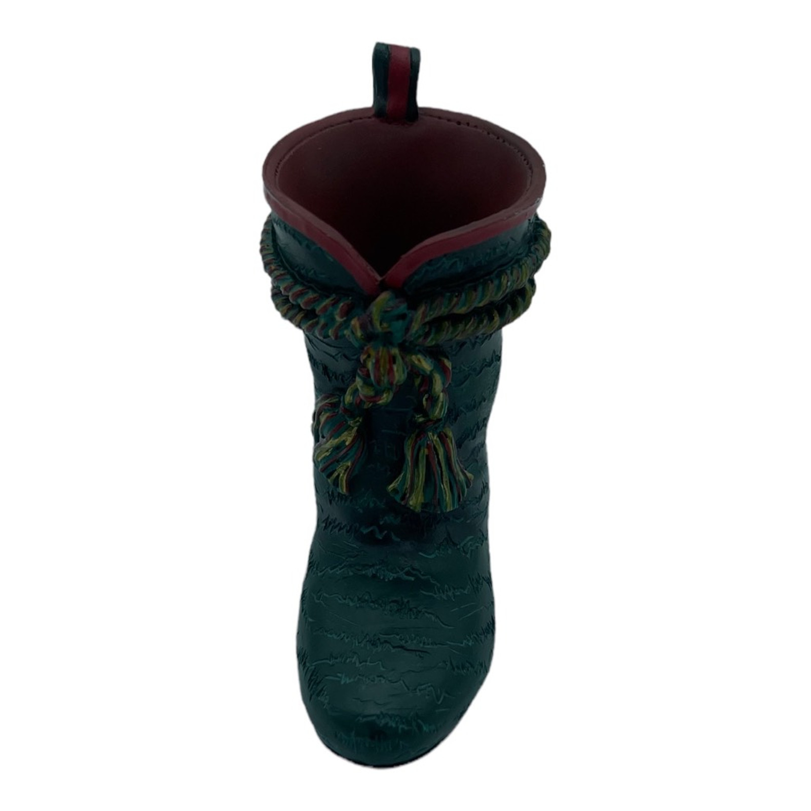 Pipka Gallery Collection 2002 Ornament Dear Santa Boot #40040 Green Figurine3\