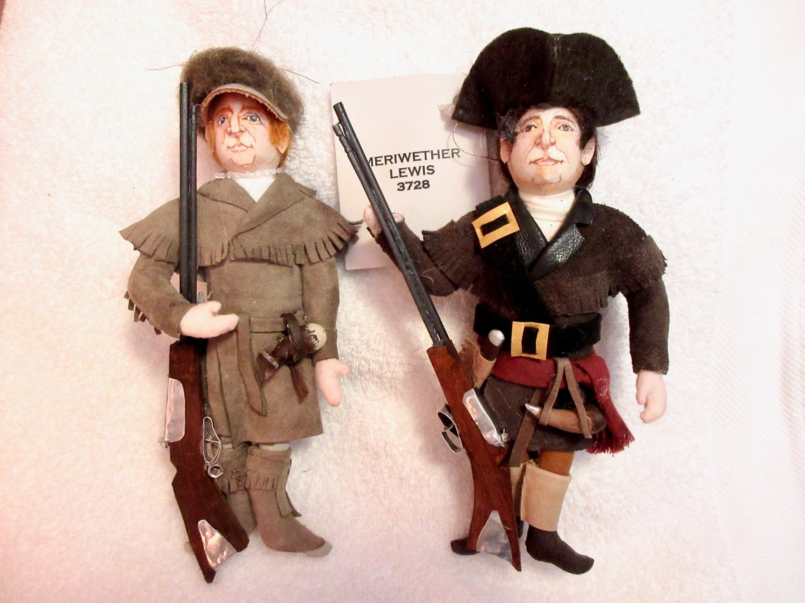 Lewis & Clark Vintage Gladys Boalt Xmas Ornament NOS Colonial Explorers Signed Lewis & Clark Vintage Gladys Boalt Xmas Ornament NOS Colonial Explorers Signed