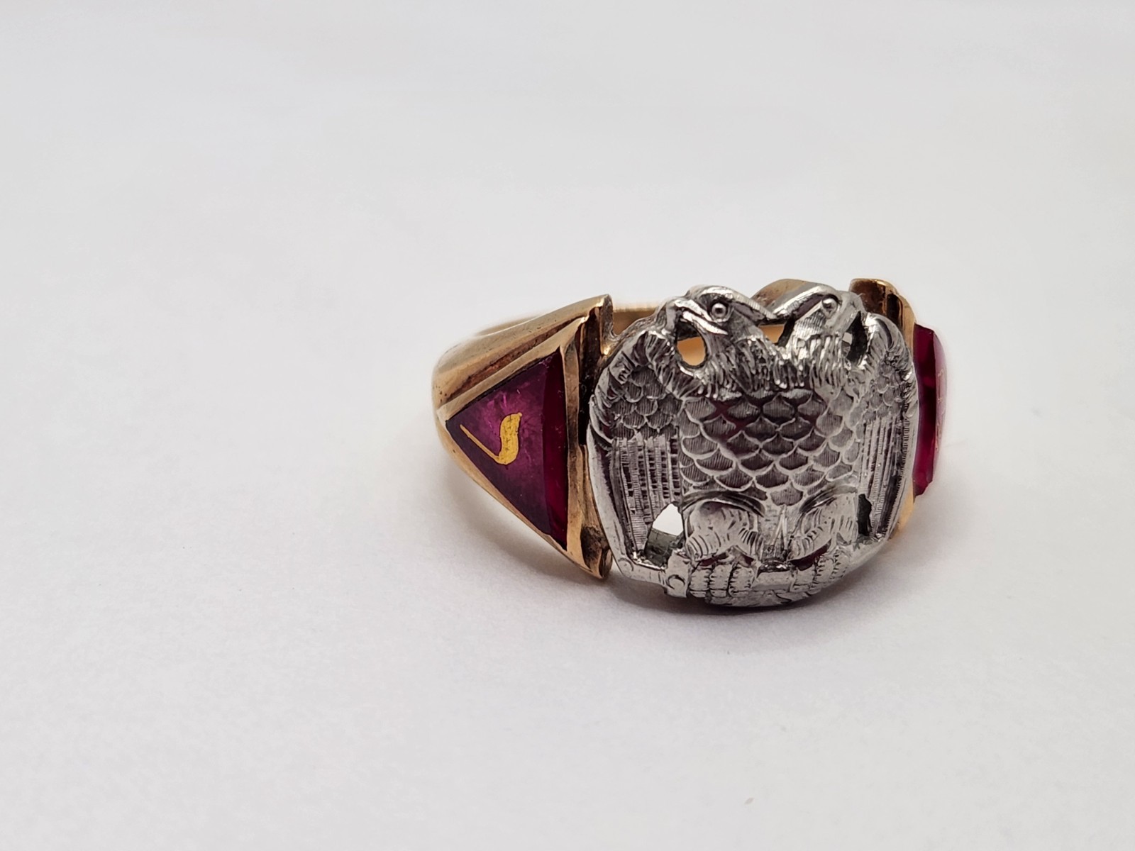 Vintage 32nd Degree Scottish Rite Freemason Masonic 10k Ring