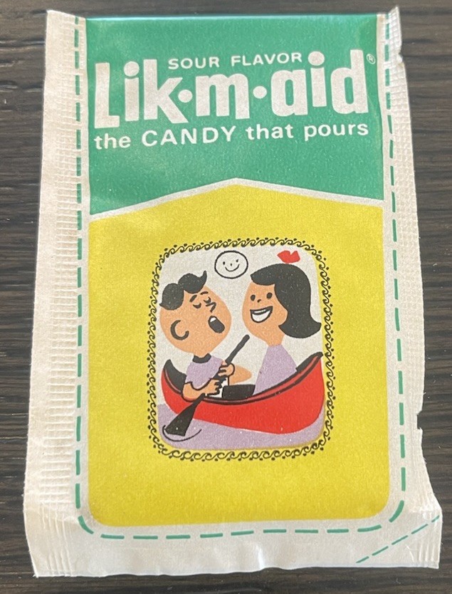 Vintage 1960\'s LIK-M-AID The Candy That Pours  Sealed  NOS  1 Cent Pack  RARE