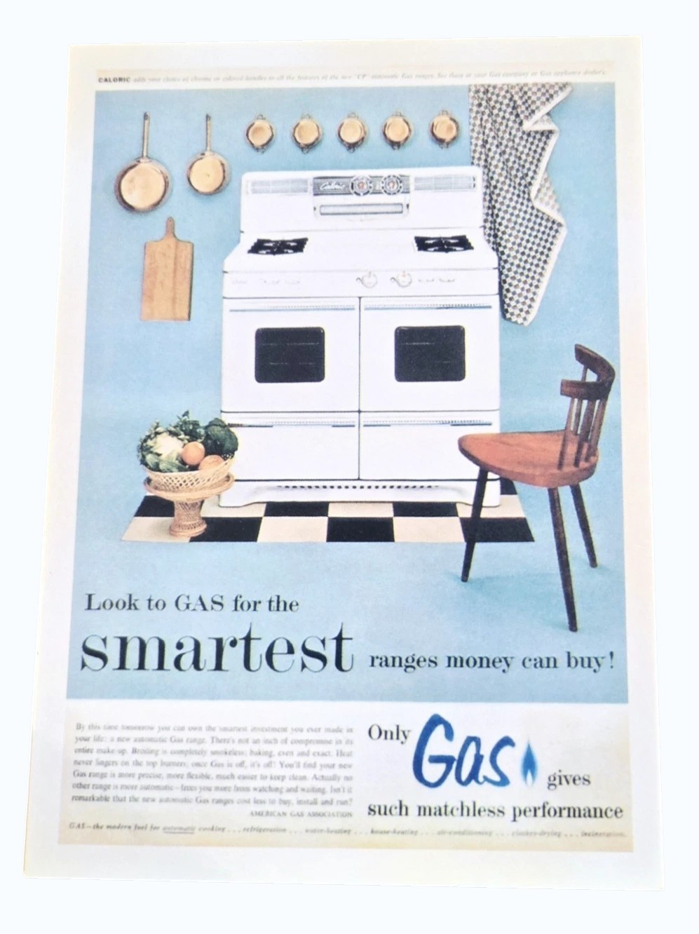Vintage Reproduction 5.5” X 4 Gas Advertising Postcard Frameable 