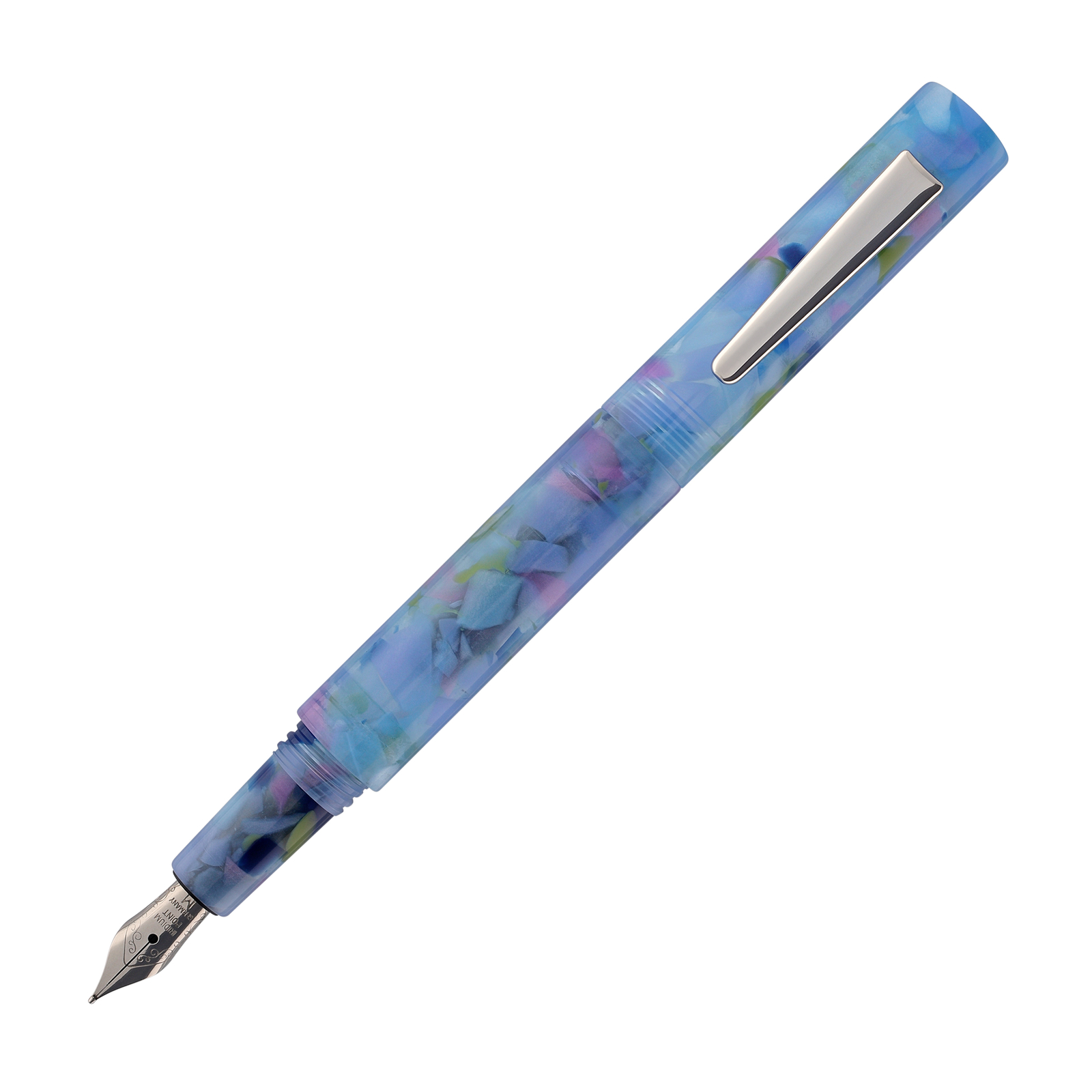 Monteverde USA MVP Fountain Pen in Blue Squares - Medium Point - NEW in Box