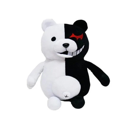 Danganronpa Super Danganronpa 2 Monokuma Plush Toy – Soft Black & White Bear