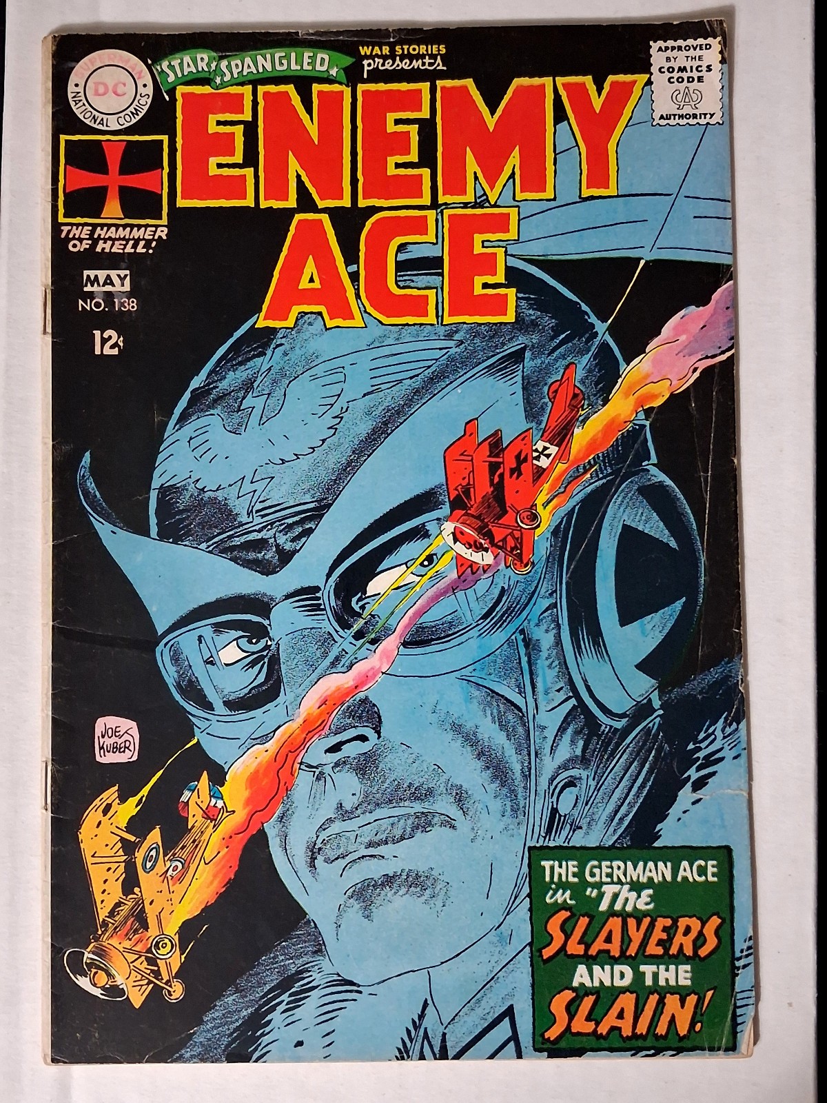 Star Spangled War Stories Enemy Ace #138 Joe Kubert 1968 DC Comics