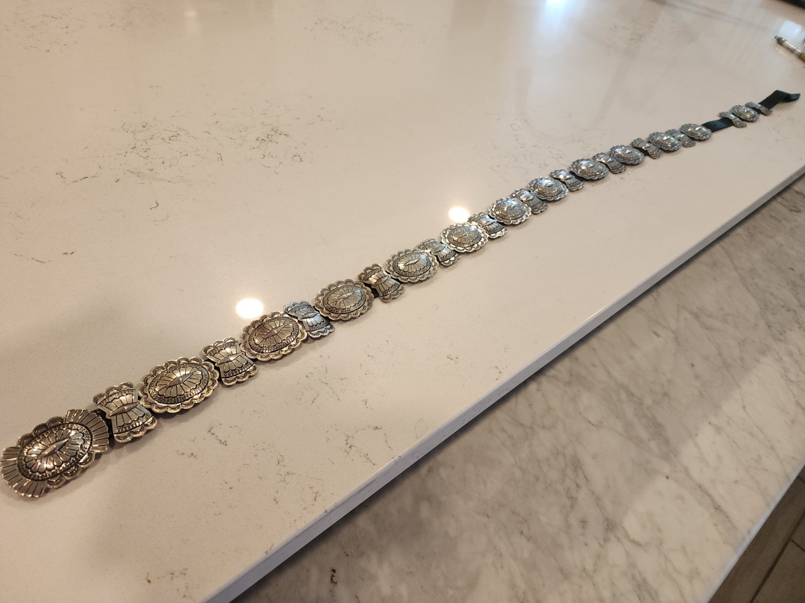 Vintage authentic Navajo Sterling Concha belt Vintage authentic Navajo Sterling Concha belt