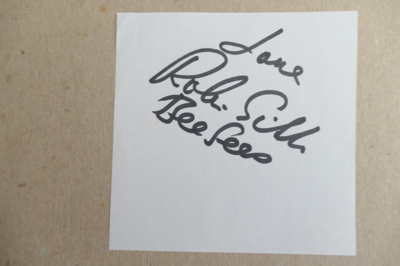 Robin Gibb The Bee Gees . Real Autograph /Signature (file Hb1)