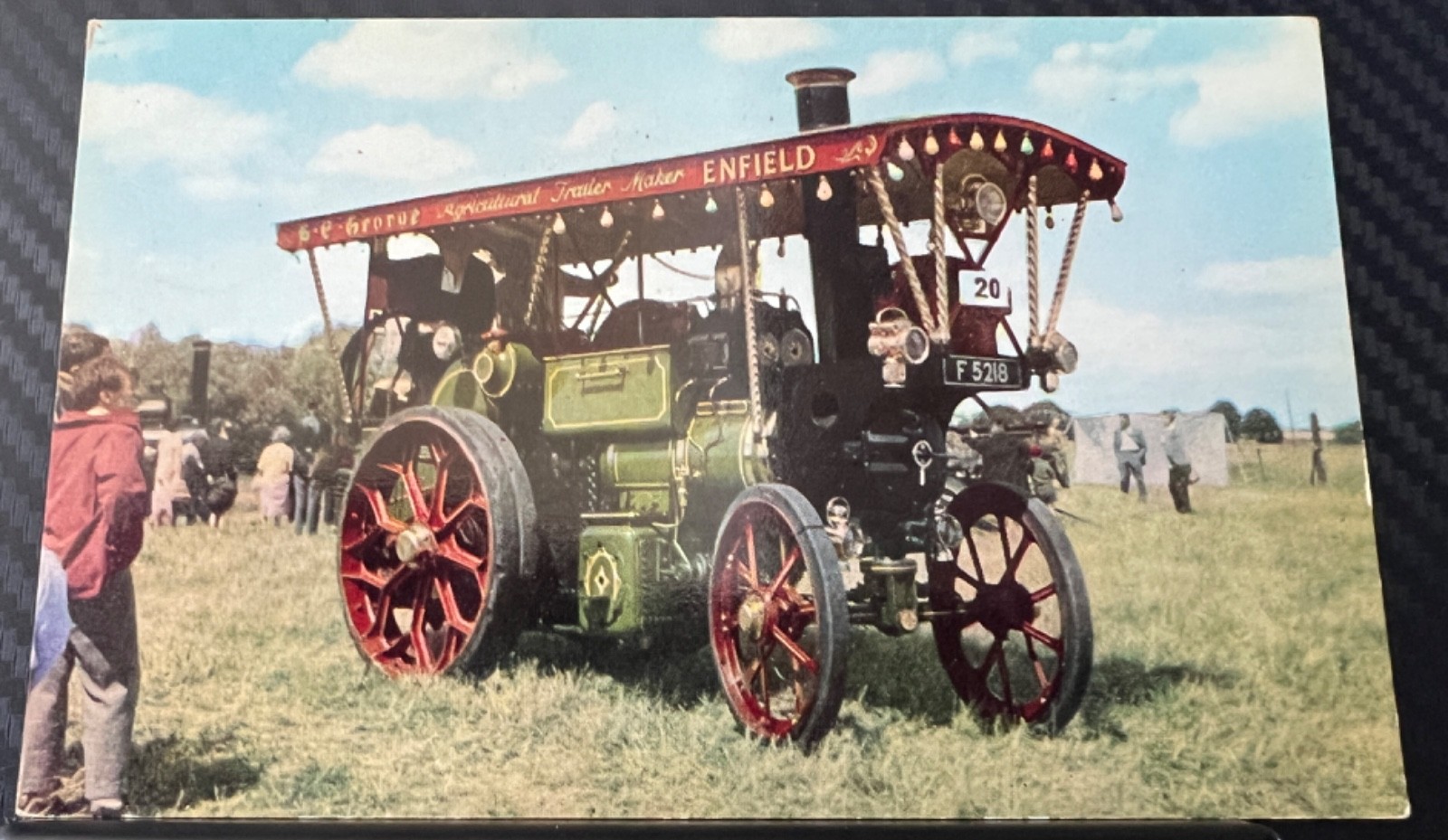 1960’S POSTCARD 1912 AVELING & PORTER SHOWMANS TRACTION ANTIQUE TRACTOR UNUSED
