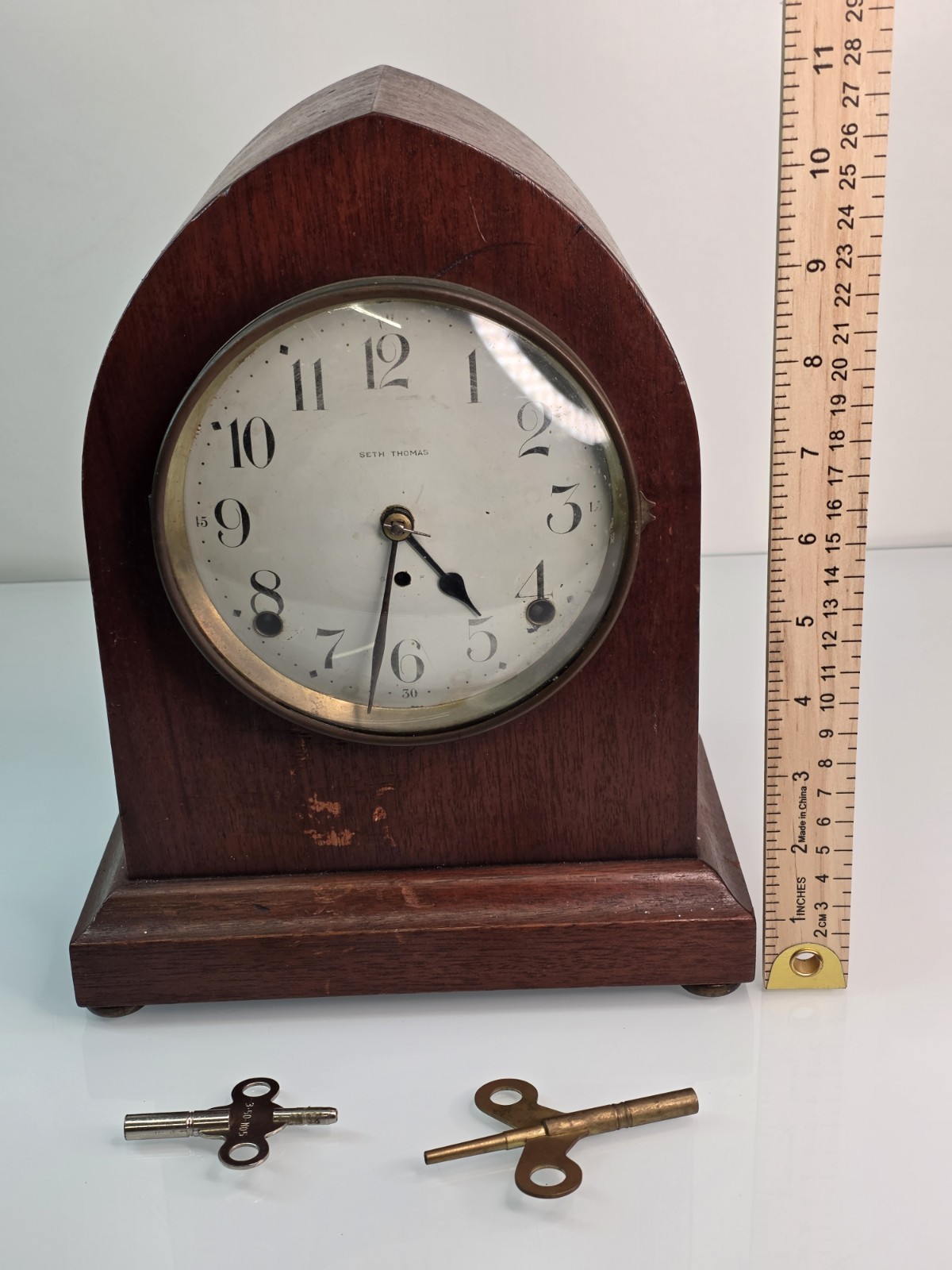 Antique Seth Thomas Sonora Chime Mantel Clock w Mayland Chime Rods Original Keys Antique Seth Thomas Sonora Chime Mantel Clock w Mayland Chime Rods Original Keys