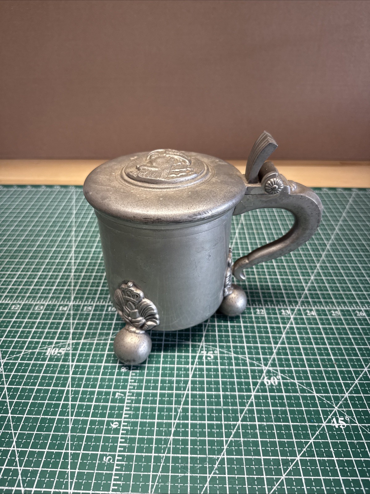 Swedish Pewter Three  Leg Jug 1960s/1970s “Gustav Wasa” Gab Tenn