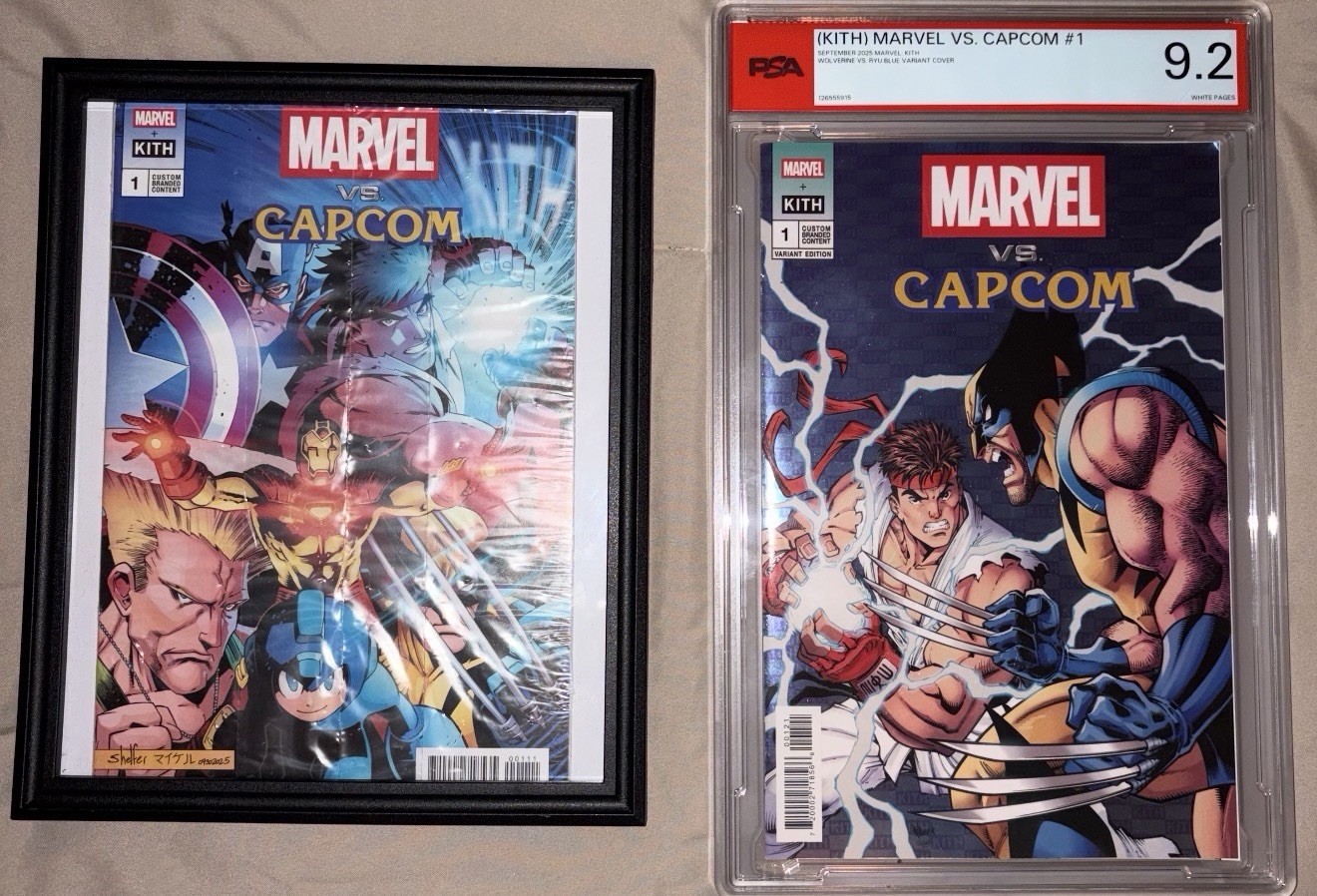 Kith for  Marvel vs. Capcom #1 PSA 9.2 Wolverine vs Ryu 