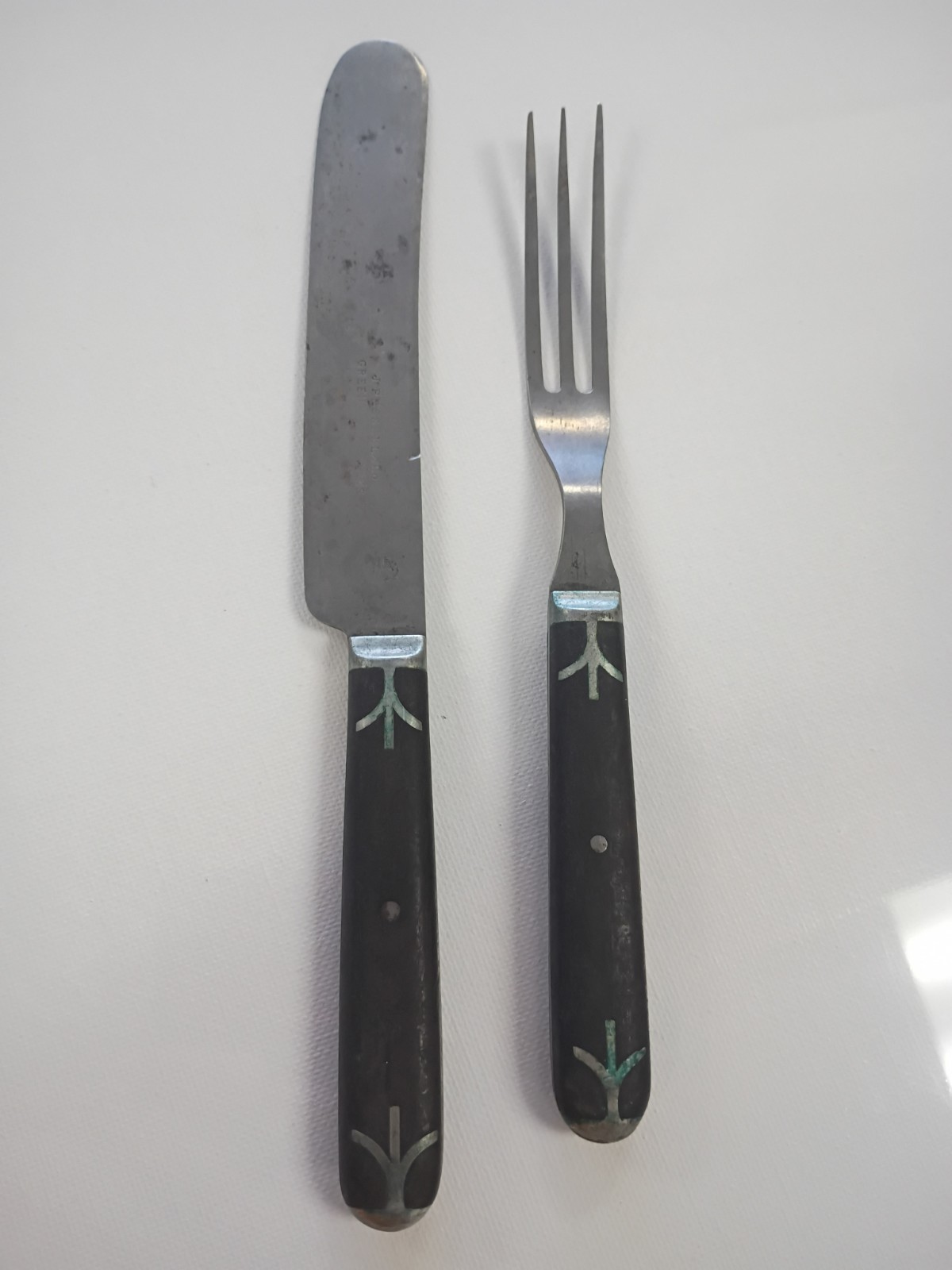 Vtg J. Russell & Co Civil War Knife And Fork