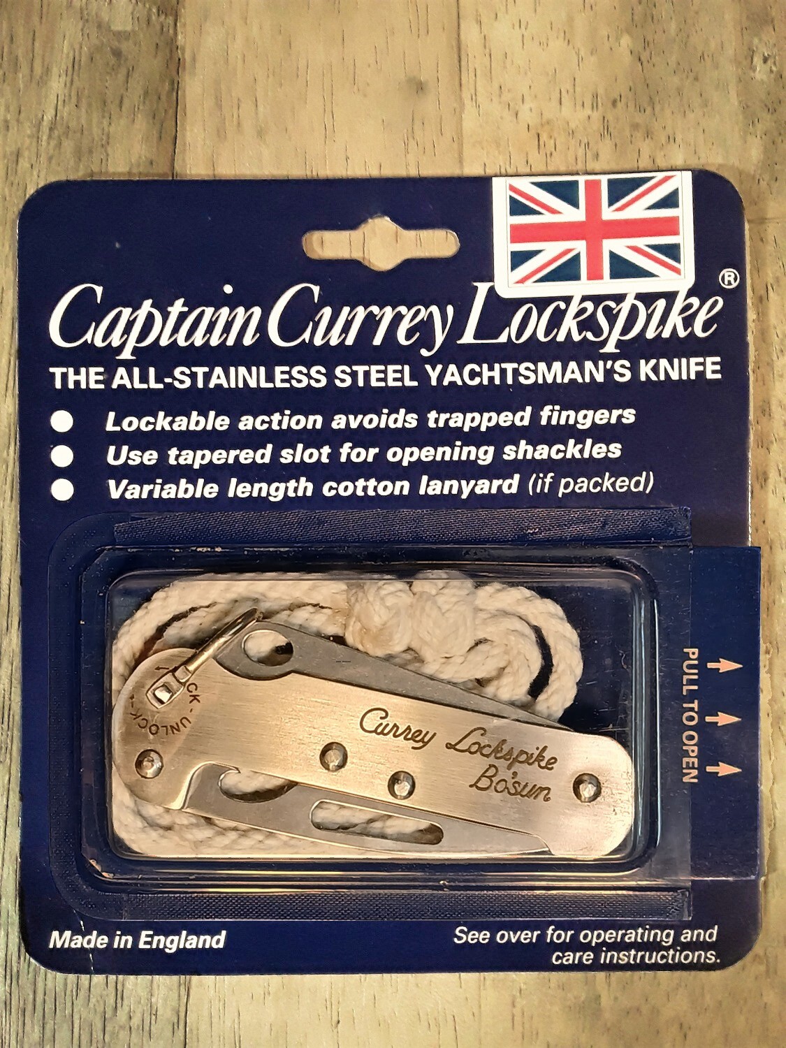 Captain Currey BOSUN Lockspike Rigging Knife (NEW)