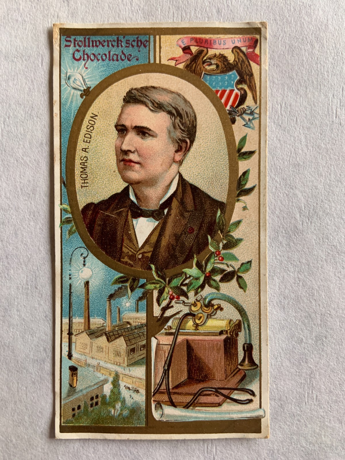 1898 Thomas Edison Stollwerck Card Chocolates Album 1 RARE