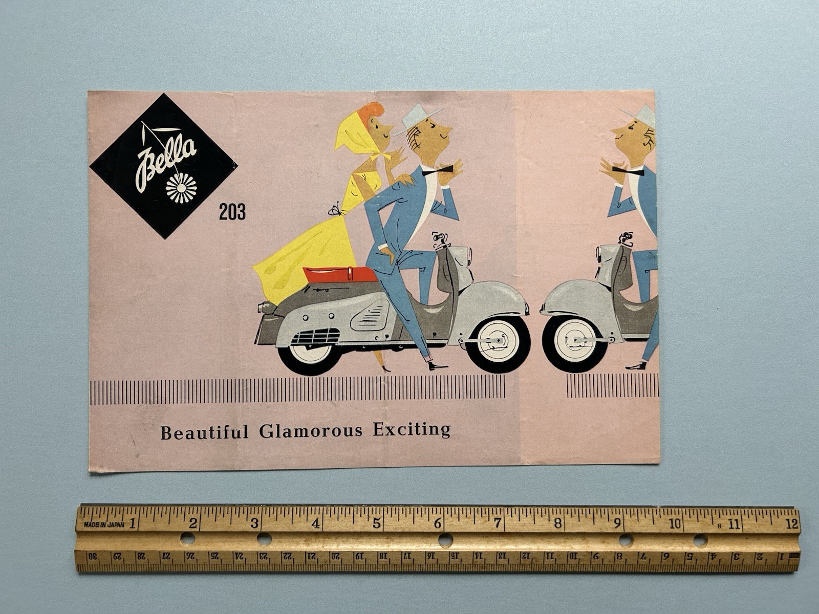 Bella Scooter 203 Original Sales Brochure Original 1960s