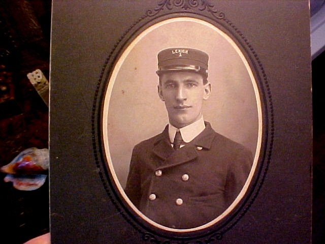 1890s Original Photograph From Pennsylvania Lehigh 1 Fireman Lehighton, PA? 5x7