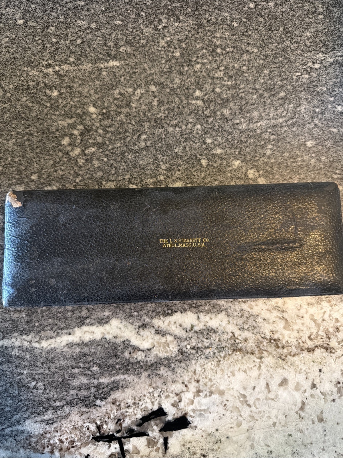 Vintage Starrett Depth Gage Set W/Original Case Made In USA