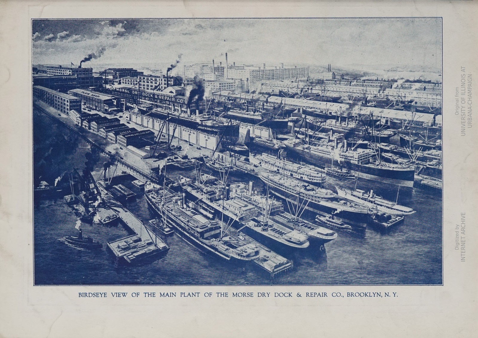 Morse Dry Dock Brooklyn 1890s Vintage Ship Repair Photo Reprint
