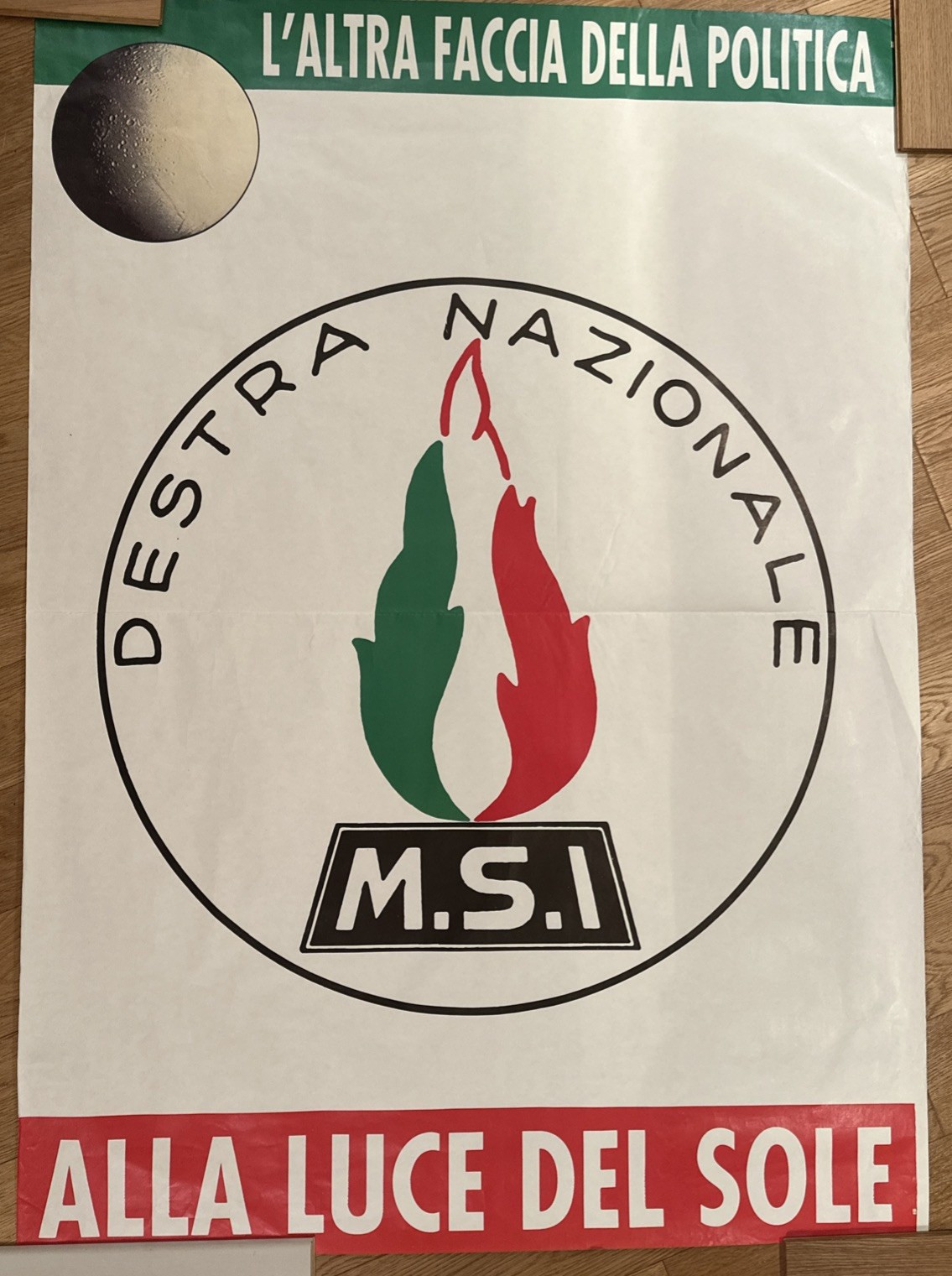 Original MSI National Right The Other Face Political Manifesto 140x100 Vintage