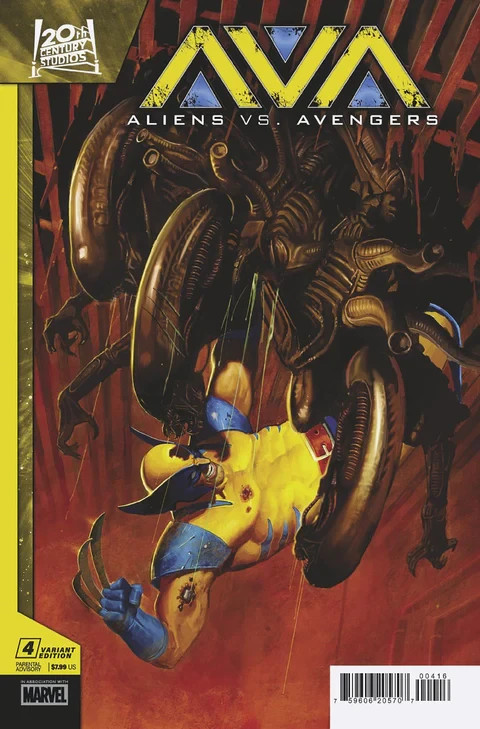 ALIENS vs. AVENGERS #4 2025 Marvel Ratio 1:25 Erik GIST Variant NM+