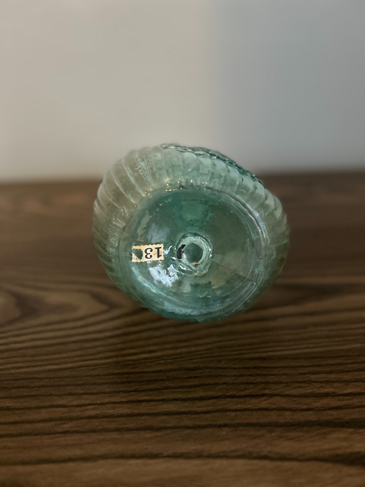 Antique JENNY LIND Calabash Flask GI-102 Aqua Glass Whitney Factory Open Pontil Antique JENNY LIND Calabash Flask GI-102 Aqua Glass Whitney Factory Open Pontil